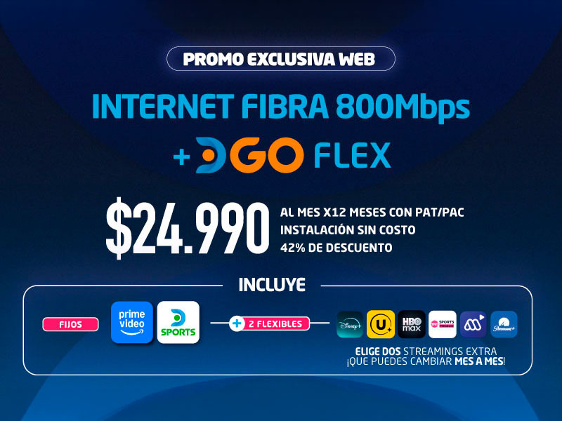 DIRECTV | DGO Flex TV por streaming + Internet